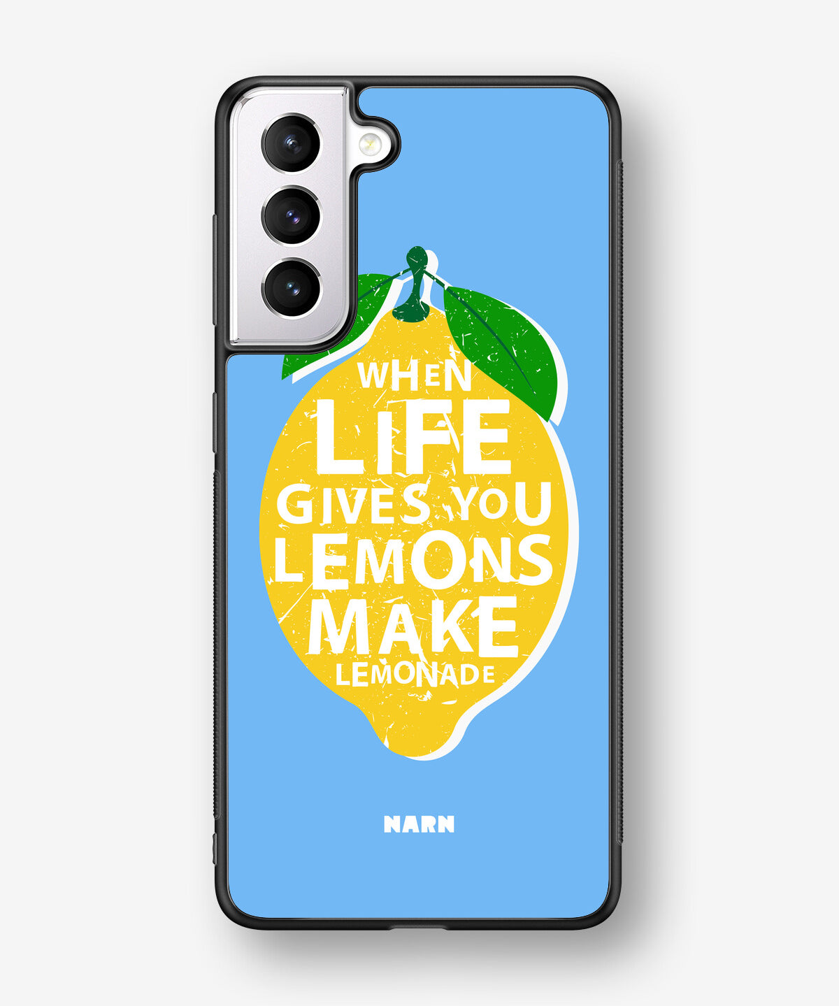 Samsung Galaxy S21 FE Hard Case – Lemon Quote - View 1