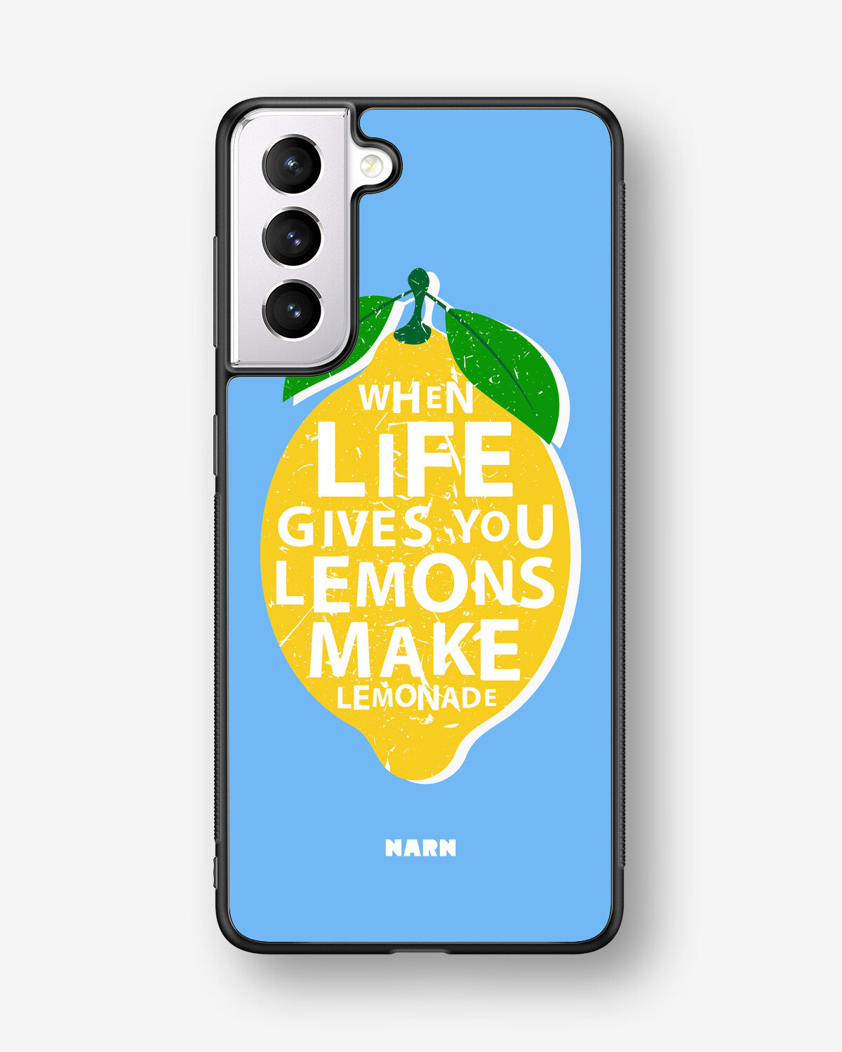 Samsung Galaxy S21 FE Hard Case – Lemon Quote - View 1