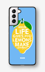 Samsung Galaxy S21 FE Hard Case – Lemon Quote - View 1