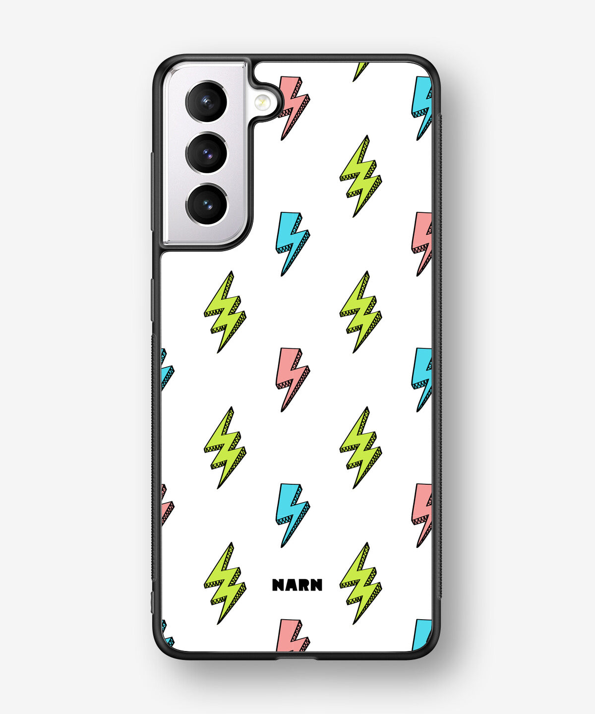 Samsung Galaxy S21 FE Hard Case – Lightning Bolts - View 1