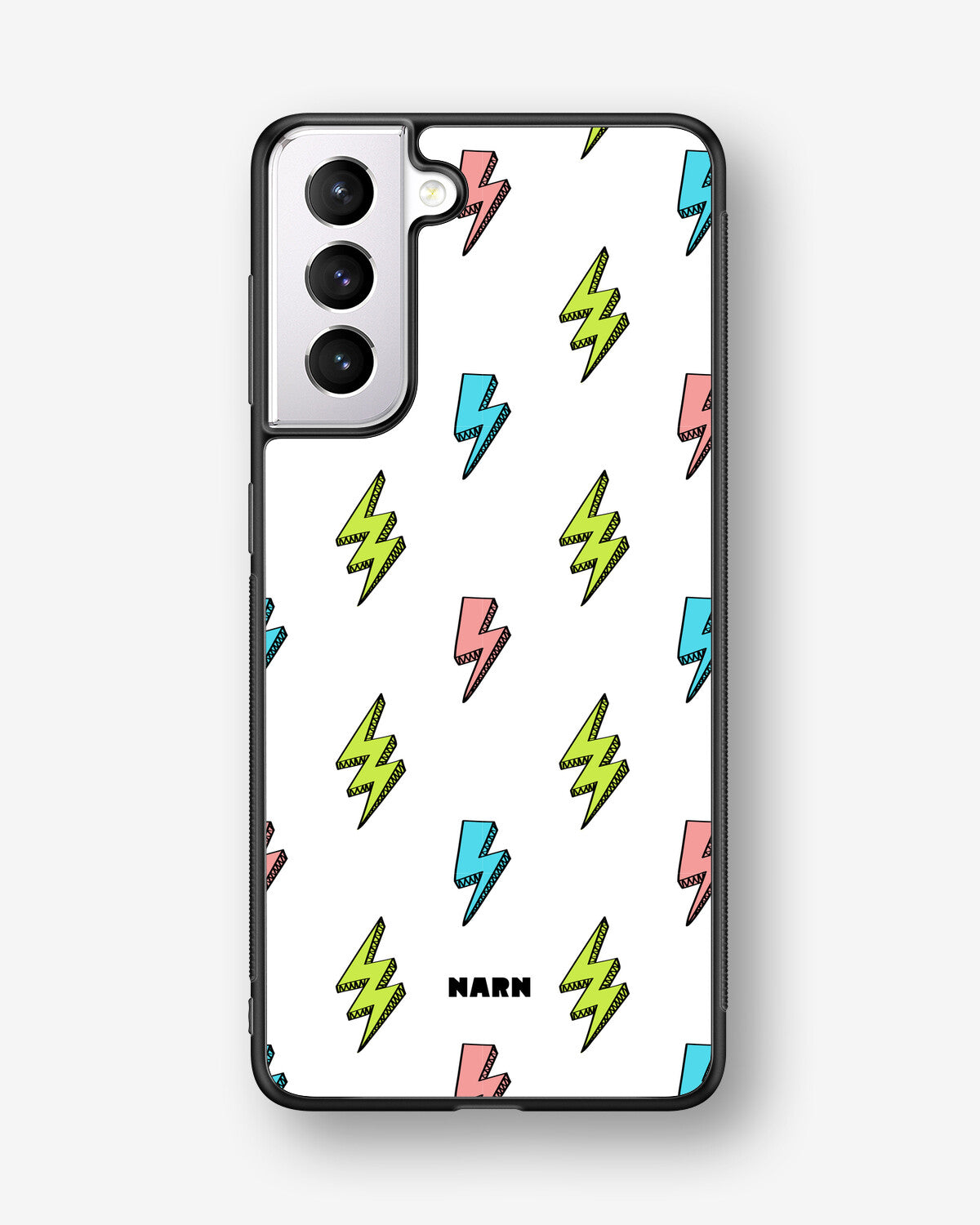 Samsung Galaxy S21 FE Hard Case – Lightning Bolts - View 1