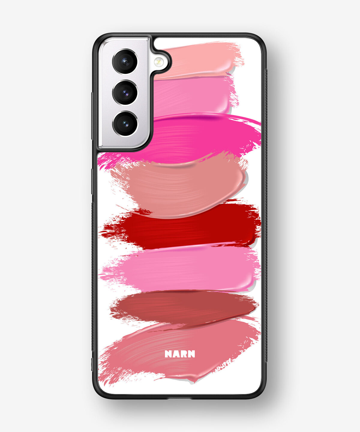 Samsung Galaxy S21 FE Hard Case – Lipstick Smears - View 1