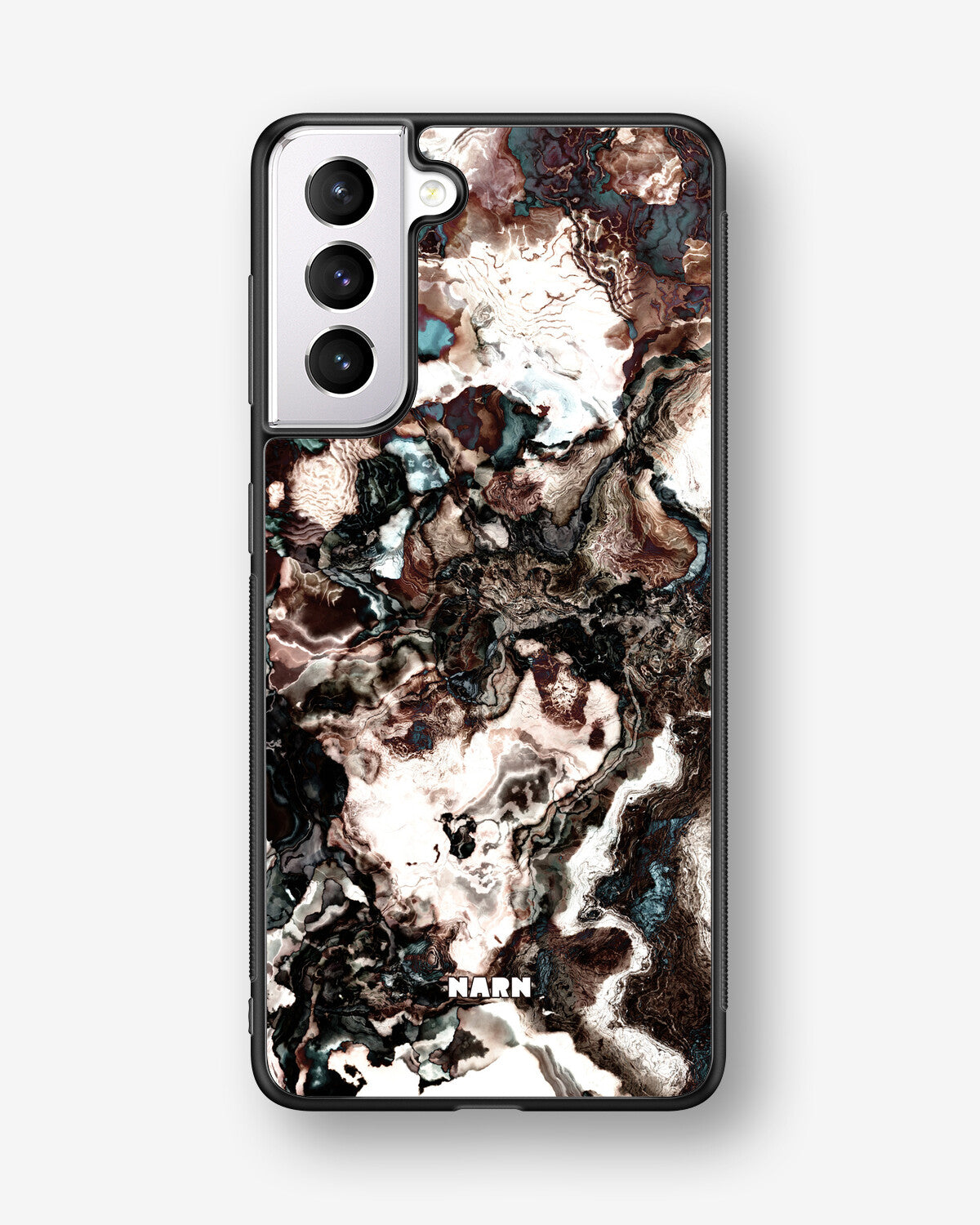 Samsung Galaxy S21 FE Hard Case – Marble Brown - View 1