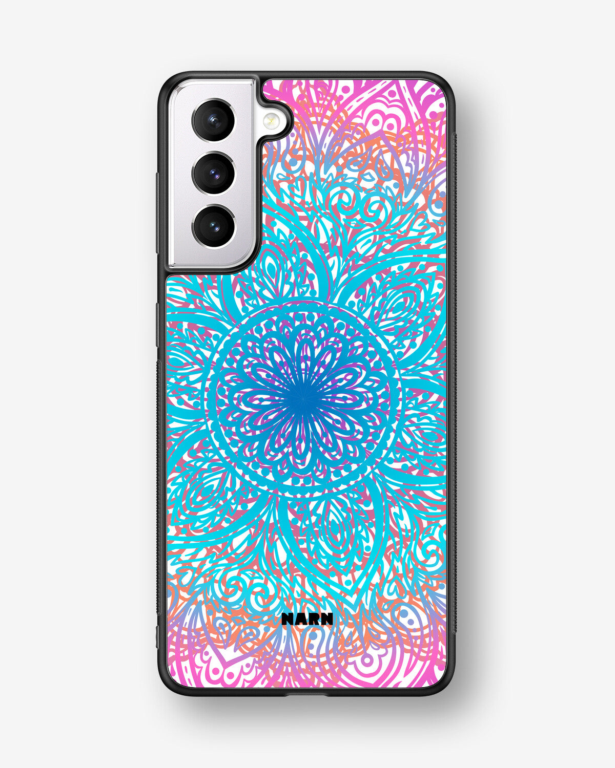 Samsung Galaxy S21 FE Hard Case – Pastel Mandala - View 1