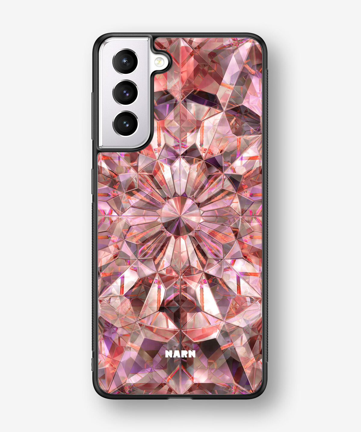 Samsung Galaxy S21 FE Hard Case – Pink Crystals - View 1