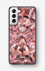 Samsung Galaxy S21 FE Hard Case – Pink Crystals - View 1