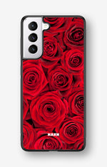 Samsung Galaxy S21 FE Hard Case – Red Roses - View 1