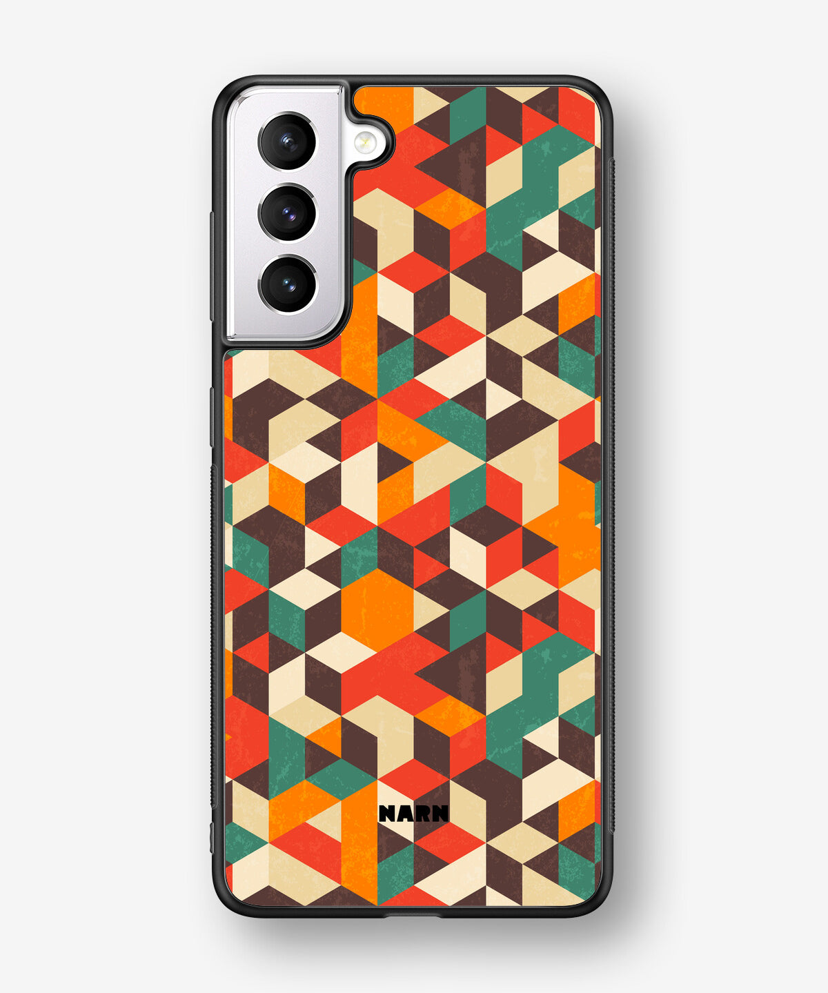 Samsung Galaxy S21 FE Hard Case – Retro Geometric - View 1