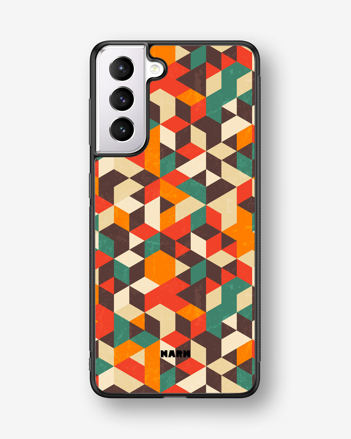 Samsung Galaxy S21 FE Hard Case – Retro Geometric - View 1