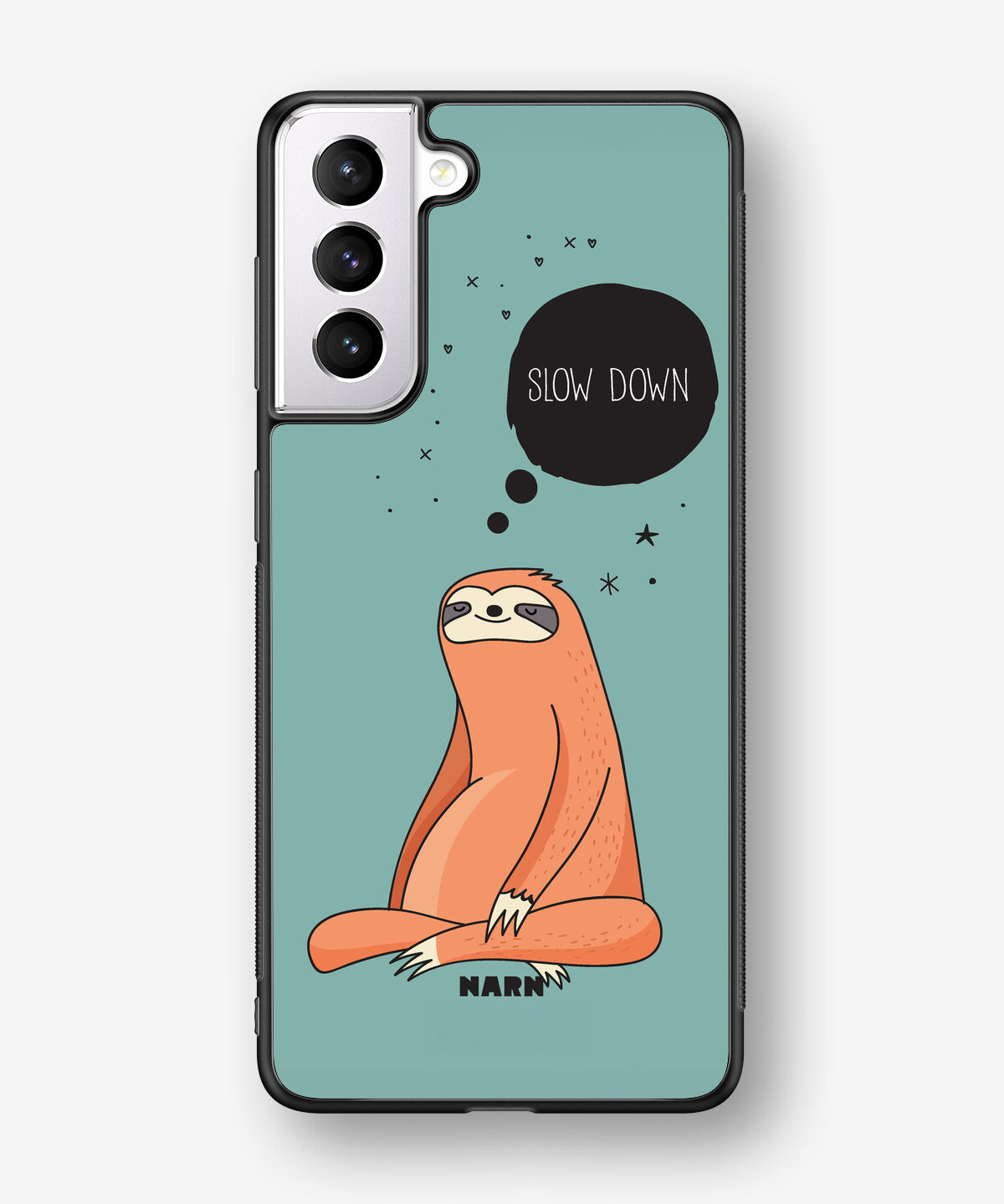 Samsung Galaxy S21 FE Hard Case – Slow Down Sloth - View 1
