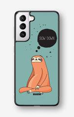 Samsung Galaxy S21 FE Hard Case – Slow Down Sloth - View 1