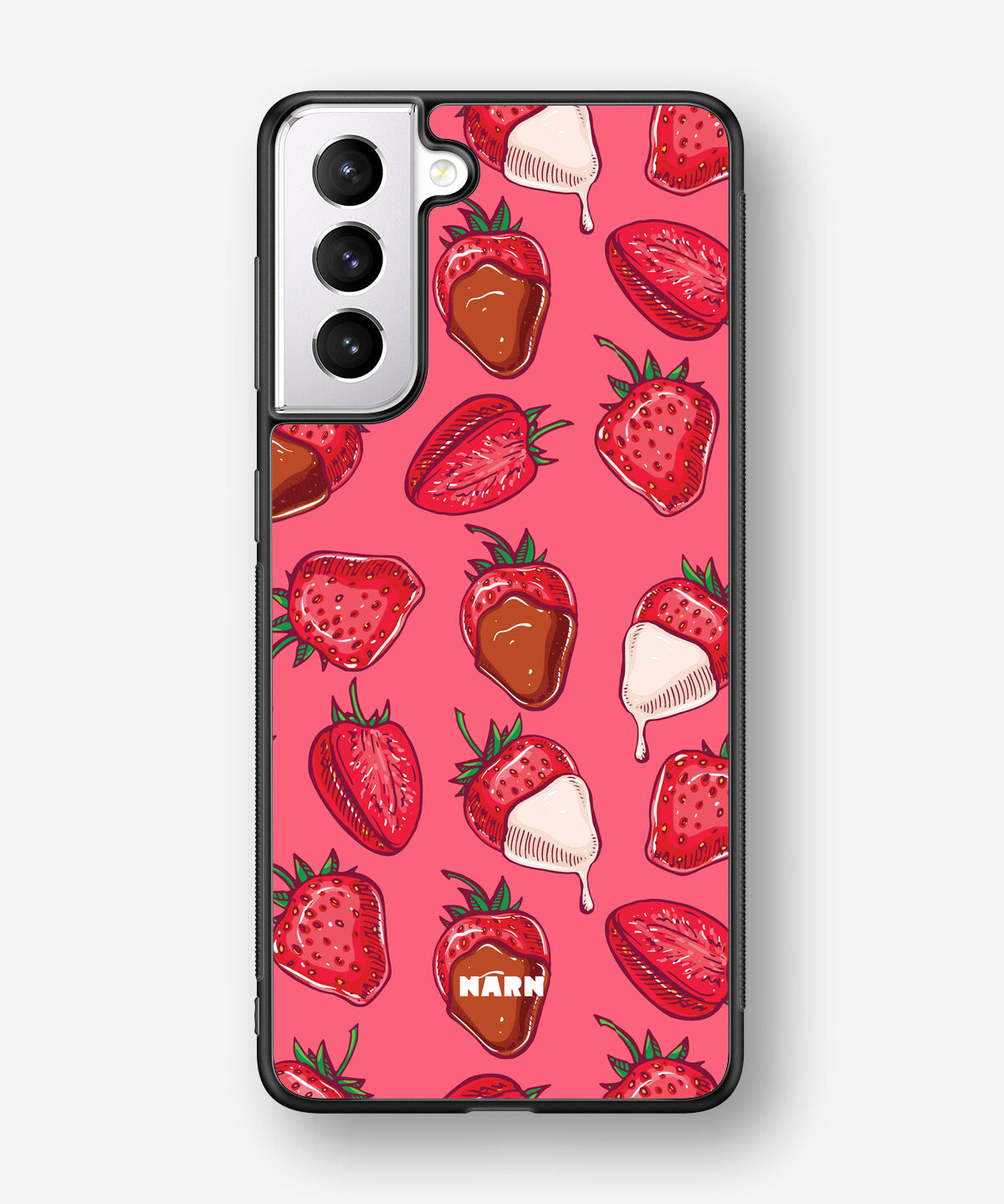 Samsung Galaxy S21 FE Hard Case – Strawberry Chocolate - View 1