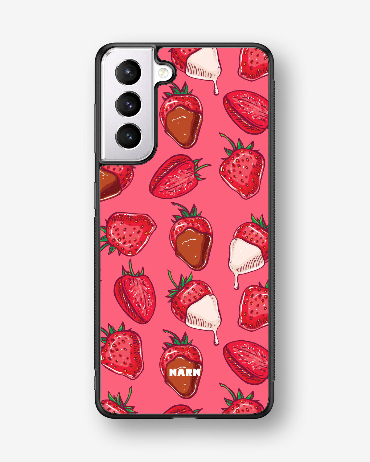 Samsung Galaxy S21 FE Hard Case – Strawberry Chocolate - View 1
