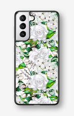 Samsung Galaxy S21 FE Hard Case – White Bloom - View 1