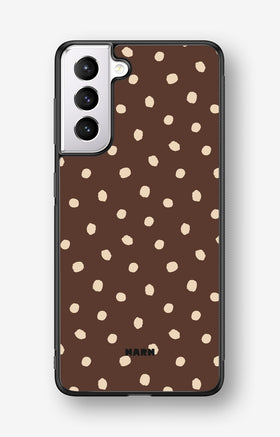 Samsung Galaxy S21 Hard Case – Choco Dots - View 1