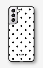 Samsung Galaxy S21 Hard Case – Mono Dots - View 1