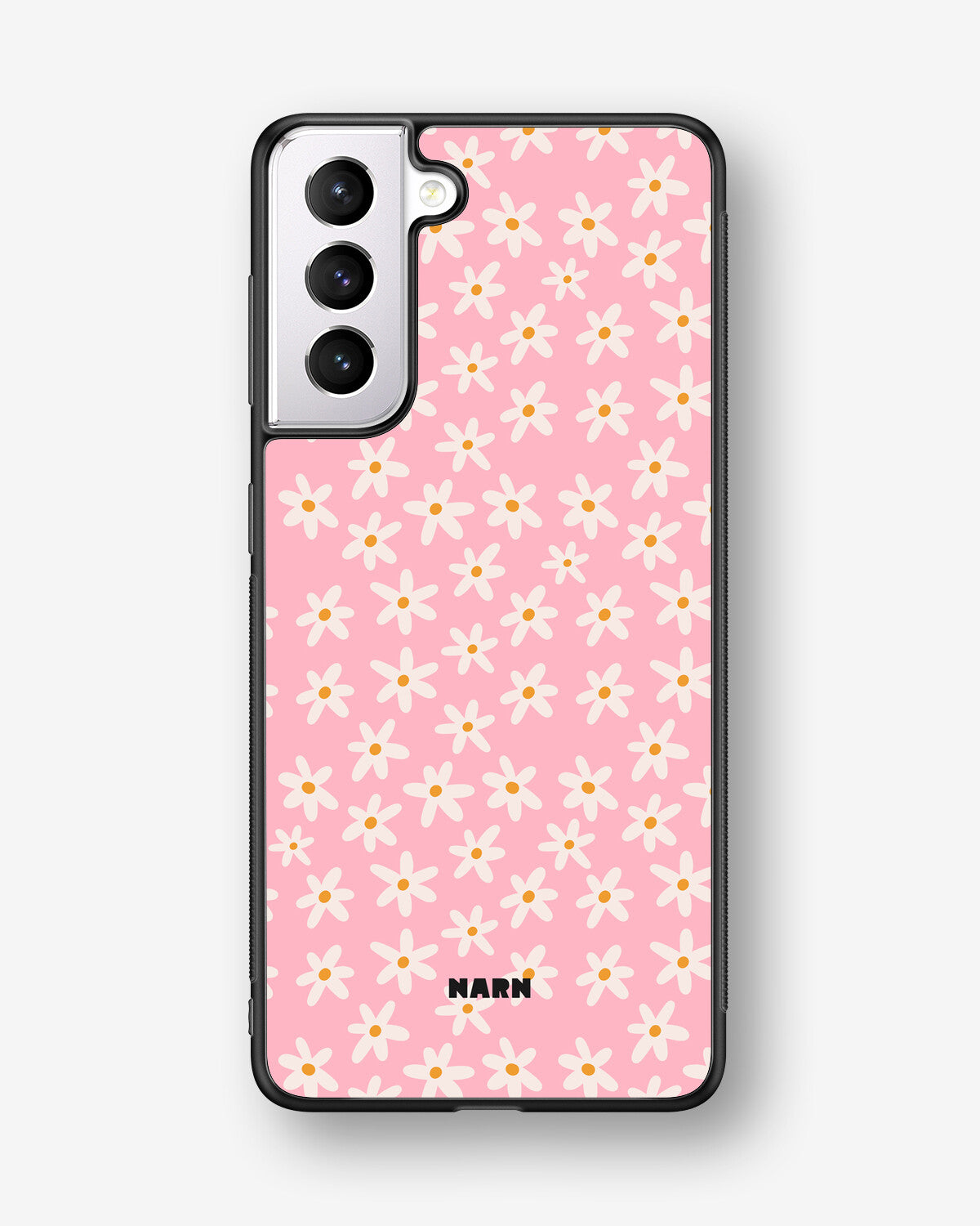 Samsung Galaxy S21 Plus Hard Case – Pink Daisy - View 1