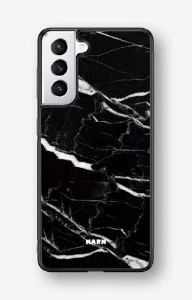 Samsung Galaxy S21 Plus Hard Case – Black Marble - View 1