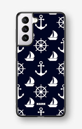 Samsung Galaxy S21 Plus Hard Case – Deep Blue Voyage - View 1