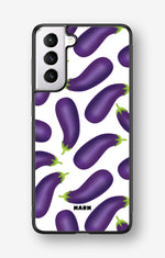 Samsung Galaxy S21 Plus Hard Case – Eggplant Pattern - View 1
