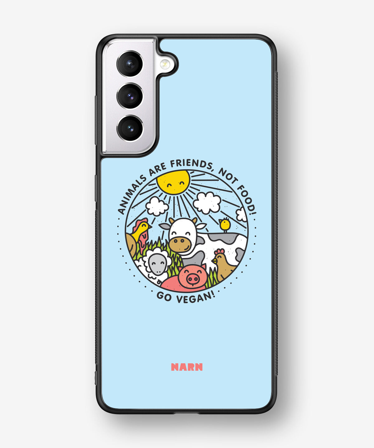 Samsung Galaxy S21 Plus Hard Case – Friends, Not Food - View 1
