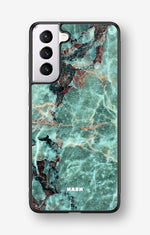 Samsung Galaxy S21 Plus Hard Case – Green Marble - View 1