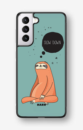 Samsung Galaxy S21 Plus Hard Case – Slow Down Sloth - View 1