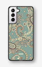 Samsung Galaxy S21 Hard Case – Paisley Green - View 1