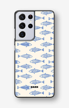 Samsung Galaxy S21 Ultra Hard Case – Blue Catch - View 1