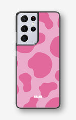 Samsung Galaxy S21 Ultra Hard Case – Pink Moo - View 1