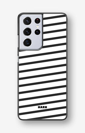 Samsung Galaxy S21 Ultra Hard Case – Black Stripes - View 1