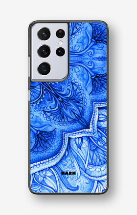 Samsung Galaxy S21 Ultra Hard Case – Blue Vintage - View 1