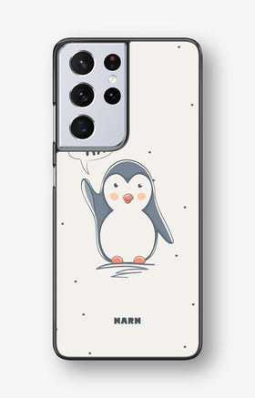 Samsung Galaxy S21 Ultra Hard Case – Cute Penguin - View 1