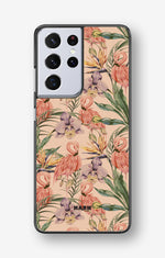 Samsung Galaxy S21 Ultra Hard Case – Flamingos & Flowers - View 1