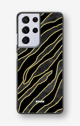 Samsung Galaxy S21 Ultra Hard Case – Golden Zebra - View 1
