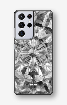 Samsung Galaxy S21 Ultra Hard Case – Grey Crystals - View 1