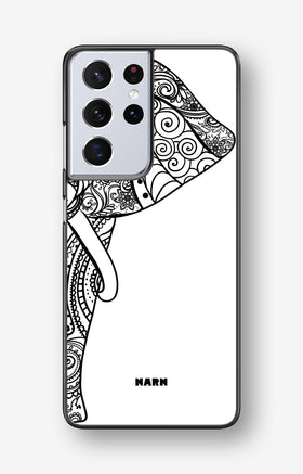 Samsung Galaxy S21 Ultra Hard Case – Mandala Elephant - View 1
