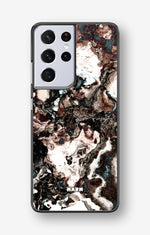 Samsung Galaxy S21 Ultra Hard Case – Marble Brown - View 1