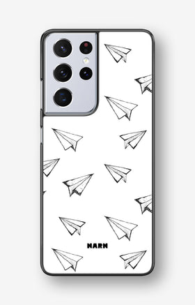 Samsung Galaxy S21 Ultra Hard Case – Paper Planes - View 1