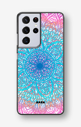 Samsung Galaxy S21 Ultra Hard Case – Pastel Mandala - View 1