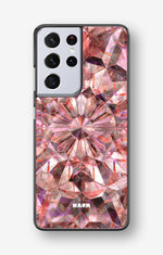 Samsung Galaxy S21 Ultra Hard Case – Pink Crystals - View 1