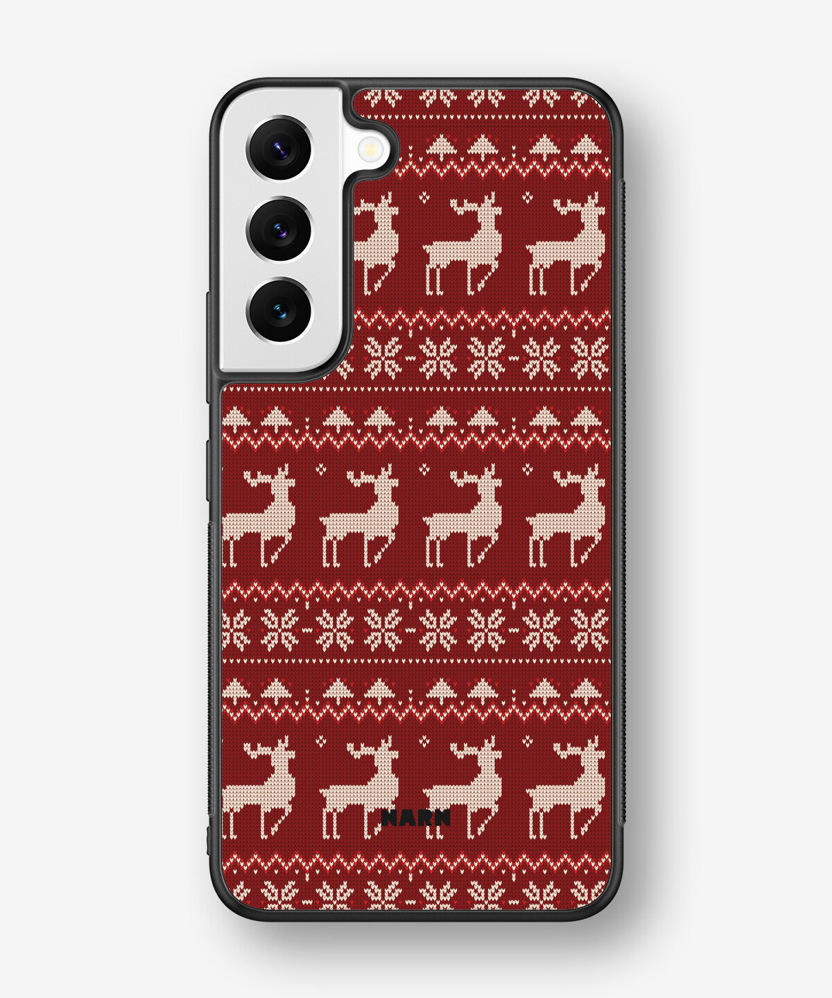 Samsung Galaxy S22 Hard Case – Reindeer Knit - View 1