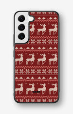 Samsung Galaxy S22 Hard Case – Reindeer Knit - View 1