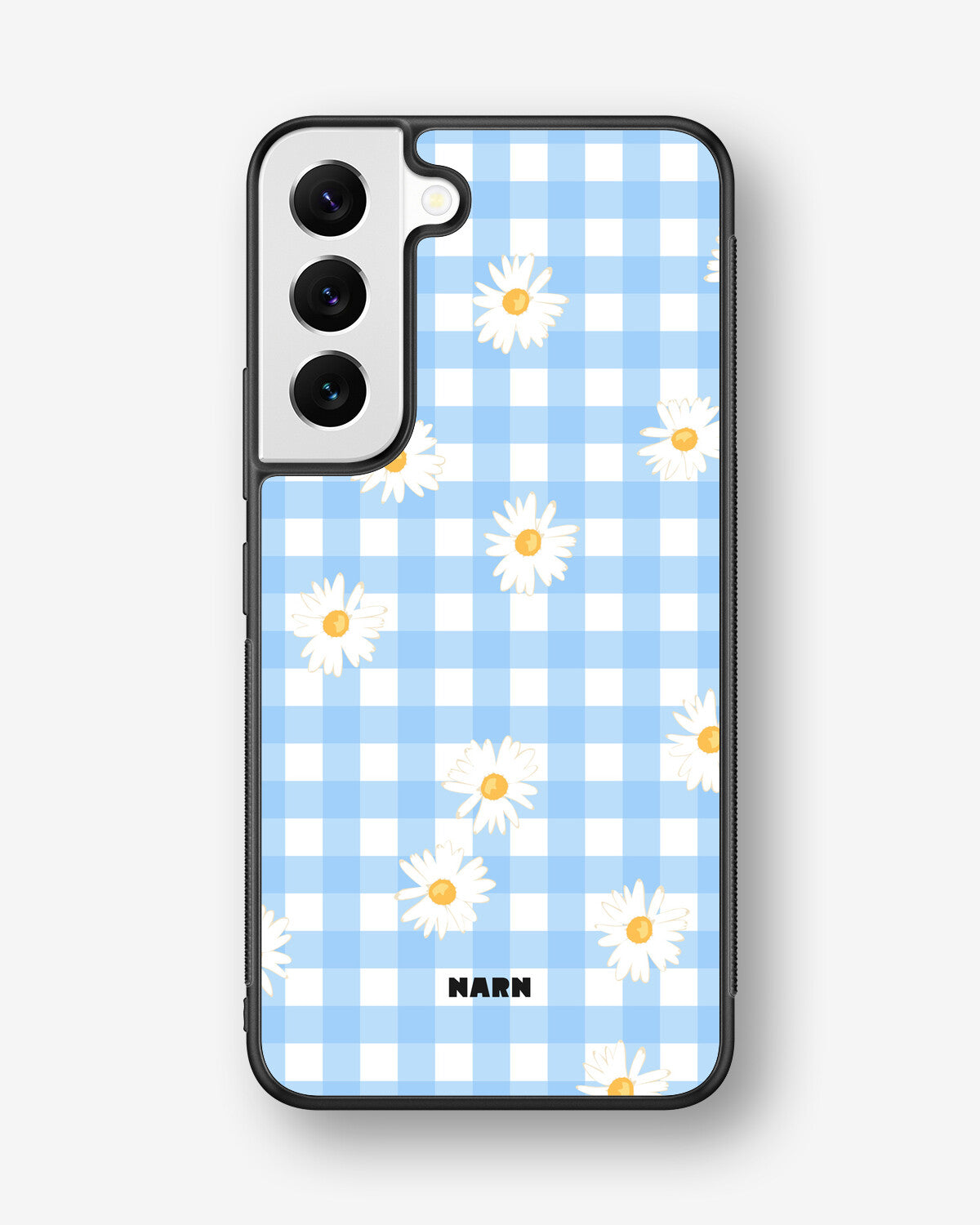 Samsung Galaxy S22 Plus Hard Case – Blue Daisies - View 1