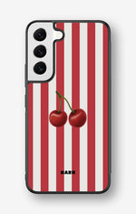 Samsung Galaxy S22 Plus Hard Case – Cherry Stripes - View 1