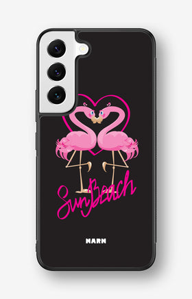Samsung Galaxy S22 Hard Case – Beach Flamingo - View 1