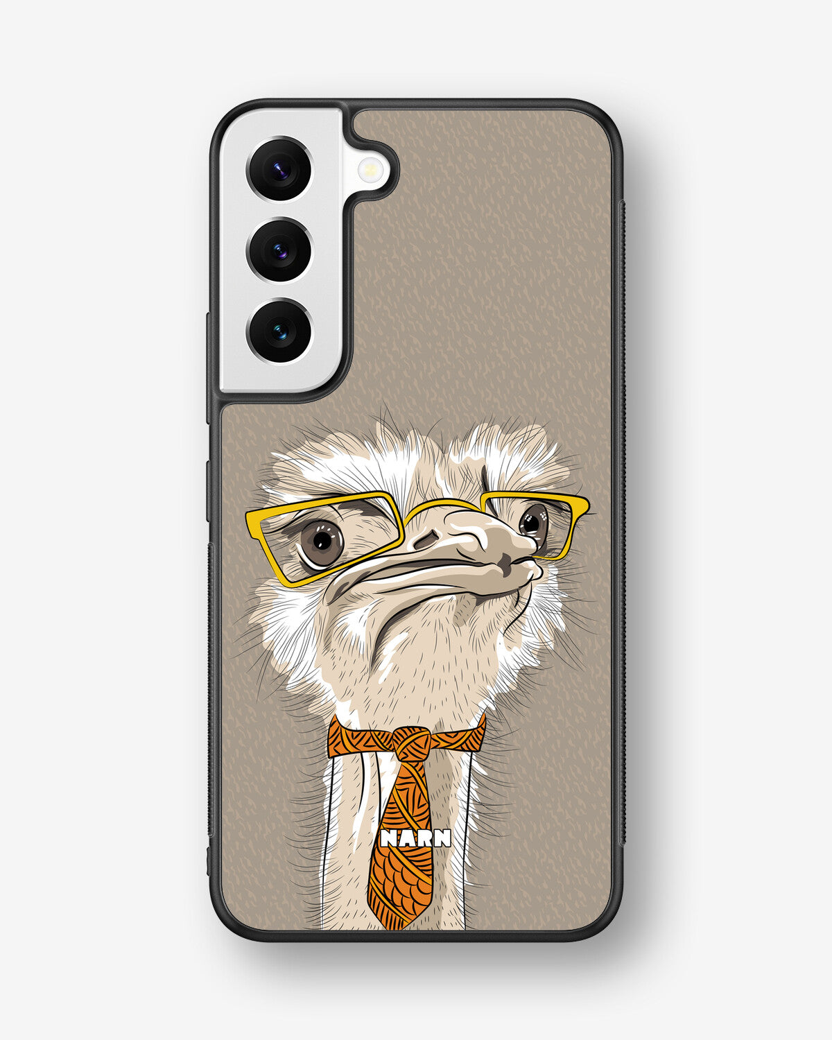 Samsung Galaxy S22 Hard Case – Hipster Ostrich - View 1