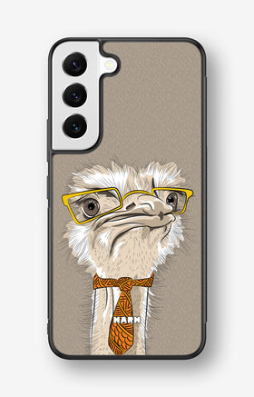 Samsung Galaxy S22 Hard Case – Hipster Ostrich - View 1