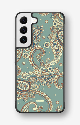 Samsung Galaxy S22 Hard Case – Paisley Green - View 1