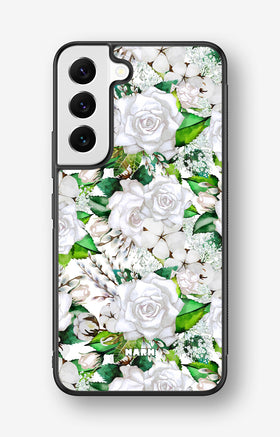 Samsung Galaxy S22 Hard Case – White Bloom - View 1